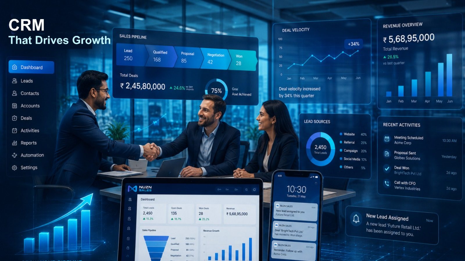 NUZN Sales — CRM Software for Small Business in India